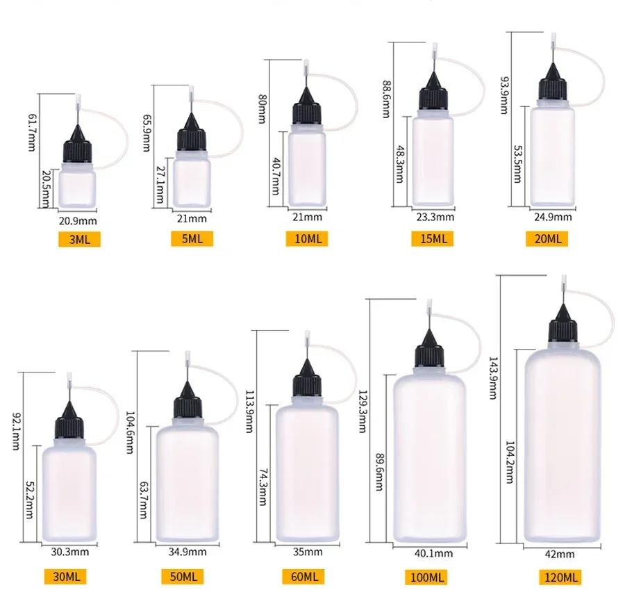 5-10pcs 5ml-120ml Empty Plasti - Squonk Bottle Silicone 评论和价格