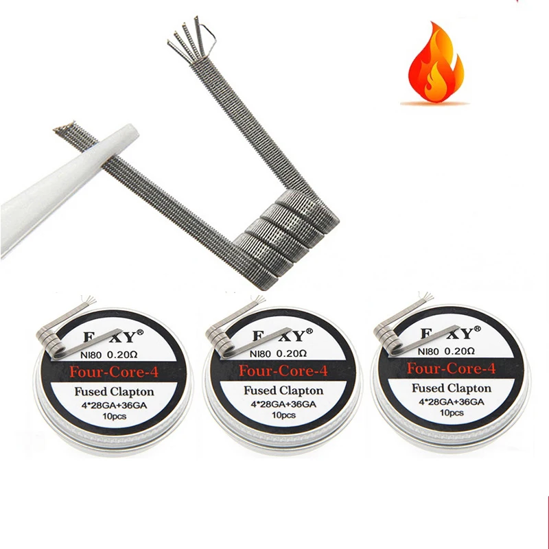 10pcs/box Ni80 Prebuilt Coil 2 - Vape Accessory 评论和价格